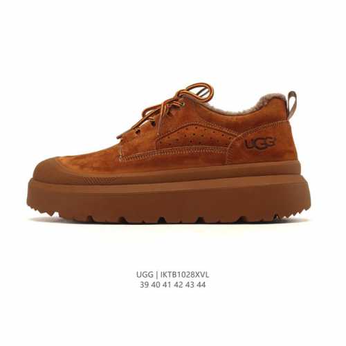 公司级 真标Ugg 复古男低帮板鞋 潮流靴子 皮毛一体 厚底增高马丁靴 原单纽姆在原来的基础上加上复古拼色；经典回归，演绎着Z时代青年人生；行走的时尚风行标。材