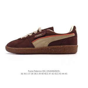 彪马Puma Palermo Og 防滑耐磨低帮德训板鞋 男女运动鞋，Army Trainer Og休闲鞋沿用德训鞋经典外观 鞋身和鞋舌分别添加了品牌标志性 L