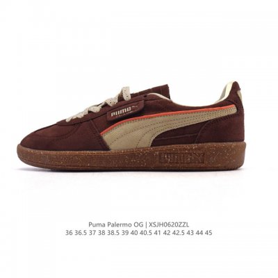 彪马Puma Palermo Og 防滑耐磨低帮德训板鞋 男女运动鞋，Army Trainer Og休闲鞋沿用德训鞋经典外观 鞋身和鞋舌分别添加了品牌标志性 L
