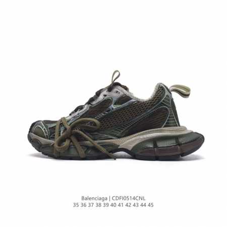 公司级balenciaga 巴黎世家 夜光款 采用环保再生超纤革与网眼织物鞋面材质 原鞋一致重度做旧效果 ，全原装eva环保去臭环型鞋垫，全新开发5层私模,搭载 - 点击图像关闭
