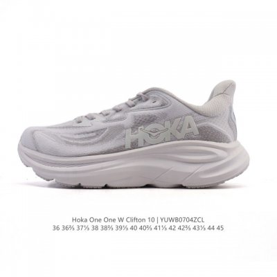 新款 Hoka One One 推出升级 Clifton 10 克利夫顿10代 男女士休闲跑步鞋轻量缓震运动鞋。Hoka One One的Clifton克利夫顿