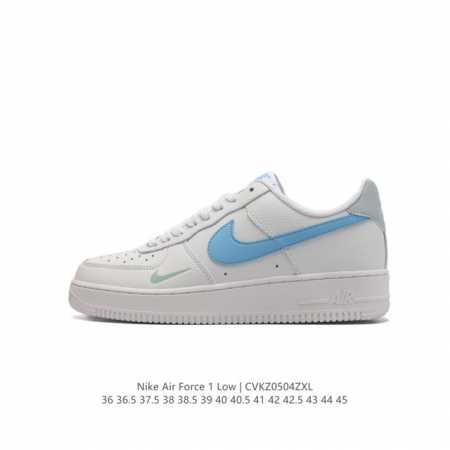 耐克 Nike Air Force 1 '07 Low 空军一号含气垫 低帮百搭厚底增高休闲运动板鞋。柔软、弹性十足的缓震性能和出色的中底设计，横跨复古与现代的 - 点击图像关闭