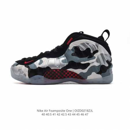 公司级 耐克Nike Air Foamposite One 时尚运动鞋潮篮球鞋，是一双内场的后卫战靴，97年1月份首期发行，使用Foamposite一次成型的喷 - 点击图像关闭