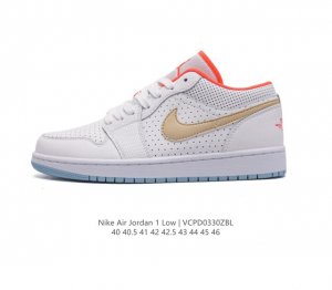 真标 耐克 乔丹air Jordan 1 Low Aj1 乔1 乔丹1代aj1 低帮复古文化休闲运动篮球鞋 该鞋款从 1985 年元年款汲取设计灵感 焕新演绎简