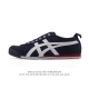 真标 亚瑟士 Onitsuka Tiger Mexico 66 Slip On 鬼冢虎复古时尚 舒适透气帆布织物鞋面耐磨防滑 休闲运动跑步鞋 虎底采用磨耐防橡滑