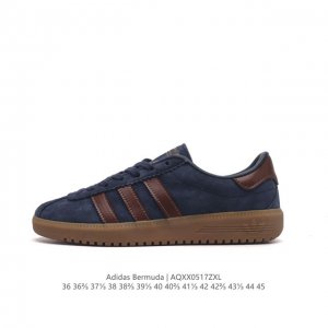 阿迪达斯 Adidas 德训鞋系列 清新 马卡龙 造型！阿迪达斯全新三叶草 Bermuda 运动板鞋悄悄上架！近期，Adidas Originals Bermu