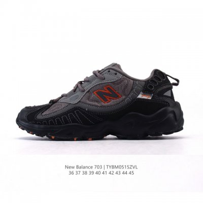 新品 新百伦 New Balance Nb 703系列老爹鞋 合成革 舒适百搭 减震支撑 低帮运动跑步鞋 户外功能鞋D宽，网面+麂皮拼接透气又耐造，走石子路居然