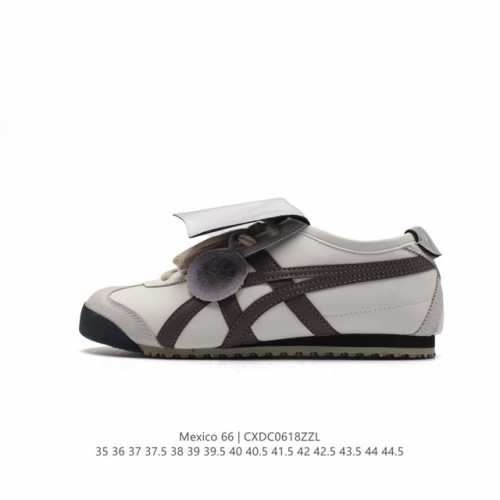 Asics 亚瑟士 男女鞋真标半码制 日产经典老牌-鬼塚虎 Onitsuka Tiger Mexico 66经典墨西哥系列复古经典百搭板鞋休闲运动鞋慢跑鞋。采用