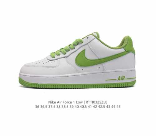 真二层皮 耐克nike Air Force 1 Low 空军一号 Af1 低帮百搭休闲运动板鞋 柔软 弹性十足的缓震性能和出色的中底设计 横跨复古与现代的外型结
