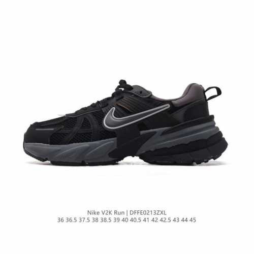 特价公司级 Nike 耐克 V2K Run 减震防滑 复古低帮运动跑步鞋 超火复古跑鞋，采用太空革组合呼吸网眼布鞋面材质，搭载正确4层组合底模，嵌入Tpu加固稳