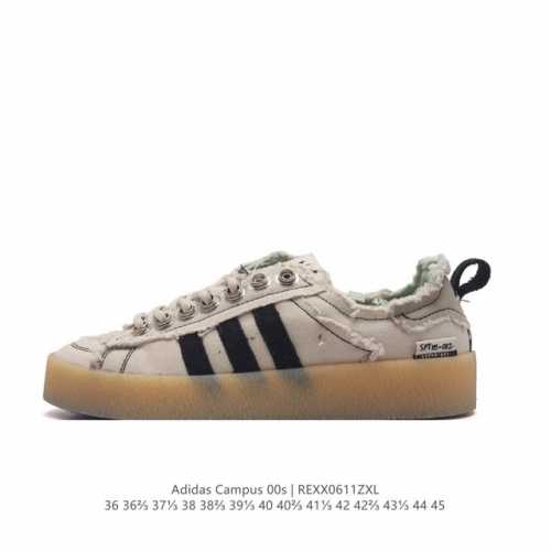 真标 Adidas 阿迪达斯 男女鞋真标半码制，原楦开发版型，采用棉质帆布组合环保纤维革鞋面材质，原档案开发铝楦楦型，正确硫化组合鞋底 每次人气都不低澳洲时尚品