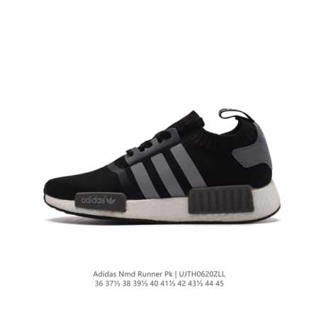 阿迪达斯Adidas NMD RUNNER PK 真爆超弹男女运动鞋。弹力 以鞋型、角度和面料，力求展现 adidas创新传统，采用时髦廓形，以抢眼外形诠释经典 - 点击图像关闭