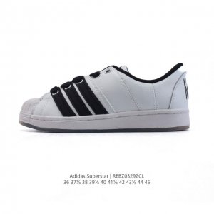 阿迪达斯 Adidas Superstar 2025年新款鞋子 蛇年新款经典贝壳头系列 新款休闲板鞋潮流男女士运动鞋 。鞋面柔软皮革材质 标志性的贝壳鞋头，锯齿
