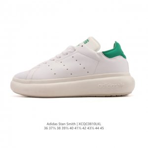 真标 阿迪达斯 Adidas 经典Y运动板鞋 新版本 Adidas Originals Stan Smith 厚底增高小白鞋！脚感新升级！整双鞋依旧是传统的低帮