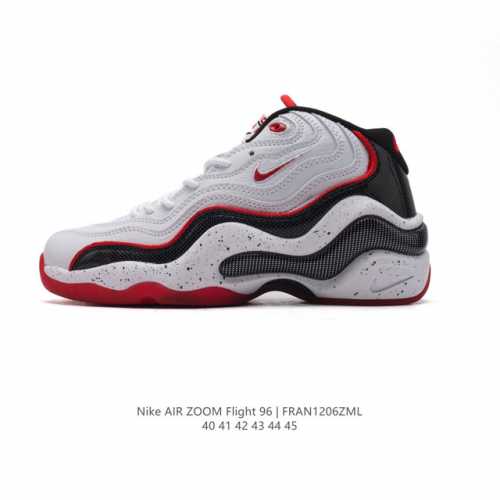 公司级 耐克 新款 Nike Zoom Flight 96 Air Olympic 男子复古休闲运动篮球鞋 防滑轻便 中帮 男款。1996 Og Nike Ai