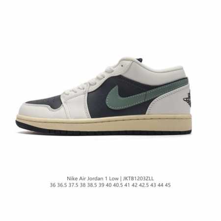耐克 乔丹air Jordan 1 Low Aj1 乔1 乔丹1代aj1 低帮复古文化休闲运动篮球鞋。该鞋款从 1985 年元年款汲取设计灵感，焕新演绎简约经典 - 点击图像关闭