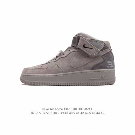 新款中帮 魔术贴 Af1耐克 Nike Air Force 1 ‘07 Low 空军一号 小白鞋 气垫厚底增高百搭运动板鞋 原楦头原纸板 打造纯正空军版型，专注 - 点击图像关闭