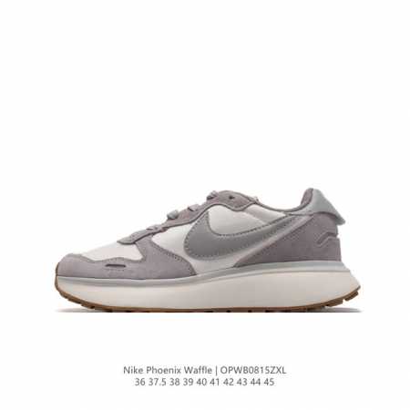 耐克 Nike Phoenix Waffle 复古运动跑步鞋 厚底增高老爹鞋。Nike Phoenix Waffle 以更现代的视角展现了 Swoosh 的跑步 - 点击图像关闭