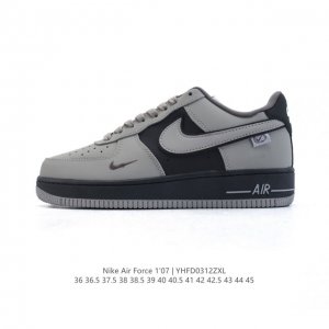 160 耐克 Nike Air Force 1 '07 Low 2025新年新款 空军一号含气垫 小白鞋 低帮百搭厚底增高休闲运动板鞋。柔软、弹性十足的缓震性能