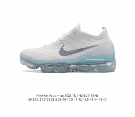 公司级 耐克 男女鞋 Nike Air Vapormax2023 Fk Flyknit 运动鞋全掌长气垫 缓震跑步鞋，打孔鞋垫透气出众 可抽出来详细查看 。弹性 - 点击图像关闭