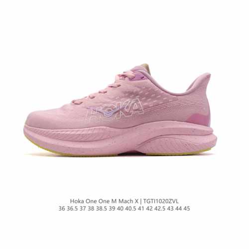 公司级 HOKA ONE ONE独特的竞训鞋,主打舒适软弹HokaMach马赫6#竞速跑鞋 HOKA Mach 6 轻盈且富有弹性的舒适感！迄今为止最轻量灵敏的