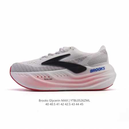 新品公司级 布鲁克斯 Glycerin Max 超级甘油:舒适的增高神器 Brooks Glycerin Max是一款极具突破性的顶级缓震运动跑鞋 由百年专业跑 - 点击图像关闭