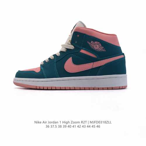 130 耐克 Jordan/乔丹 1 Zoom Air Retro High 经典复古篮球鞋 Aj1 乔丹1代 乔1运动鞋，优选Rb+Eva组合鞋底版，男女鞋真