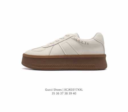 Gucci 古驰 百搭休闲运动板鞋 明星同款 小红书爆款小白鞋 厚底增高女士运动鞋 真标 2024Ss新色 经典高奢品牌gucci古驰 复古松糕跟休闲运动鞋 类 - 点击图像关闭
