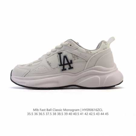 Mlb Fast Ball Classic Monogram 25Ss 纽约洋基队运动鞋 网红休闲跑鞋 独特时尚风格 厚底增高老爹鞋 货号：3Arnfsb4N - 点击图像关闭