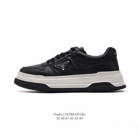 公司级 Prada系列／Prada 普拉达男士厚底增高运动跑步鞋 时尚板鞋 Prada.普拉达高端品牌休闲慢跑鞋 完美做工.演绎完美选择的你。 码数: 39 4 - 点击图像关闭