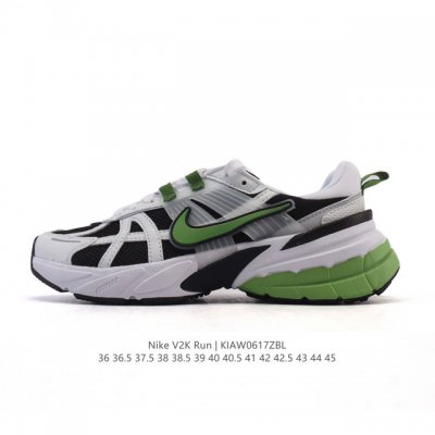 Nike 耐克 V2K Run 减震防滑 复古低帮运动跑步鞋 超火复古跑鞋，采用太空革组合呼吸网眼布鞋面材质，搭载正确4层组合底模，嵌入Tpu加固稳定模块,双层