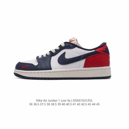 耐克 乔丹Air Jordan 1 Low AJ1 乔1 乔丹1代aj1 低帮复古文化休闲运动篮球鞋。从1985 年面世的元年款汲取设计灵感，采用简洁大方的经典 - 点击图像关闭