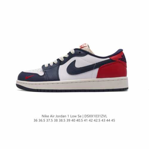耐克 乔丹Air Jordan 1 Low AJ1 乔1 乔丹1代aj1 低帮复古文化休闲运动篮球鞋。从1985 年面世的元年款汲取设计灵感，采用简洁大方的经典