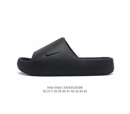 耐克 Nike Calm Slide 经典运动拖鞋时尚厚底增高男女一字拖鞋 沙滩鞋 拖鞋的外观十分吸引人 融合了舒适与时尚的元素 延续了简约独特的美学风尚 一体 - 点击图像关闭