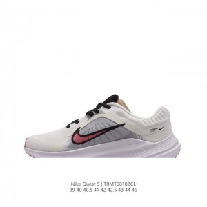 耐克nike Air Quest 5 卡贾透质轻气休运闲 透气轻盈缓震跑步鞋，Nike Quest 5 男子透气轻盈缓震跑步鞋采用匠心设计，助你心愿成真。这款跑