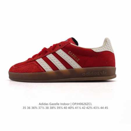公司级 阿迪达斯 Adidas Originals Gazelle Indoor复古三叶草防滑透明橡胶板鞋经典运动鞋。这款经典鞋,忠于原版设计,缀撞色三条纹和鞋 - 点击图像关闭