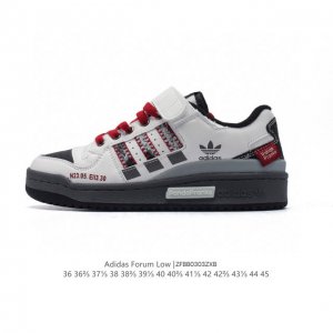 160 原160降价【定制球鞋】千呼万唤始出来重磅推荐 阿迪达斯 Adidas Originals Forum Low 熊猫恶作剧 Cny 2025年新年鞋子