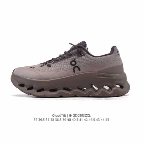 昂跑 On 训练鞋Cloudtitl 2025新品 男女同款防水缓震徒步鞋 厚底增高运动老爹鞋。缓震性能提升：Cloudtilt 采用了先进的缓震技术，能够有效