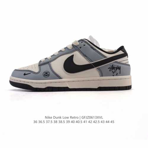 公司级 耐克 Nike Dunk Low Retro 运动鞋复古板鞋 路易威登联名，作为 80 年代经典篮球鞋款，起初专为硬木球场打造，后来成为席卷街头的时尚标