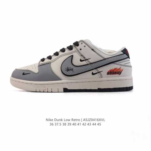 公司级 耐克 Nike Dunk Low Retro 运动鞋复古板鞋2025年新款，作为 80 年代经典篮球鞋款，起初专为硬木球场打造，后来成为席卷街头的时尚标