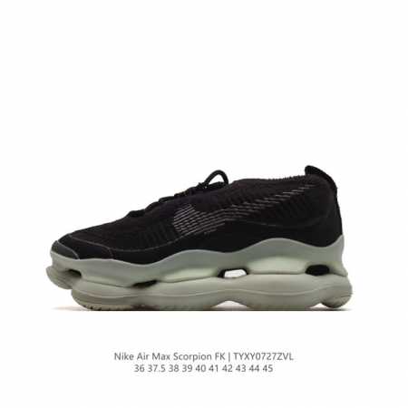 耐克 Nike Air Max Scorpion Fk 气垫缓震运动鞋厚底增高男女跑步鞋。次世代气垫搭载全掌长气垫鞋款 而这样的配置，会带来过去所有 Air M - 点击图像关闭