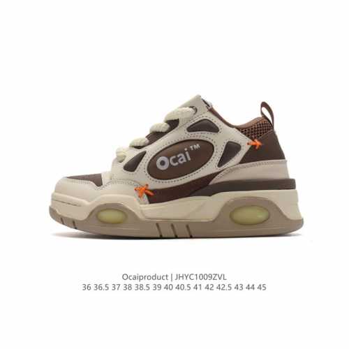 国潮新品 Ocai 复古鞋 Ocaiproduct 慢跑鞋 时尚休闲男女士运动鞋 厚底增高老爹鞋。这双鞋最近火了！整体上，不挑性别和穿搭。灰白的主色调，配长裤，