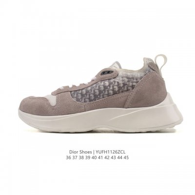 公司级 Dior 迪奥 高奢品牌 彰显高级气质 Dior 运动鞋低帮系列复古休闲鞋时尚慢跑鞋厚底老爹鞋系带 运动跑鞋 男女款 时髦单品 时尚百搭！这款迪奥Dio