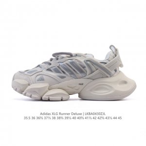公司级 阿迪达斯Adidas Xlg Runner Deluxe 跑步者豪华版系列低帮厚底增高老爹风复古缓震休闲运动慢跑鞋。男女鞋#原楦原纸版开发版型#采用硬质