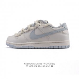 公司级 耐克 Nike Sb Dunk Low Pro 男女同款运动鞋复古板鞋 解构绑带 双鞋带。采用柔软皮革鞋面，经久耐穿，塑就如元年款 Dunk 般的复古质