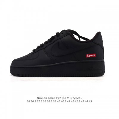 真标 耐克 Nike Air Force 1 '07 Low 空军一号含气垫 小白鞋 低帮百搭厚底增高休闲运动板鞋。柔软、弹性十足的缓震性能和出色的中底设计，横