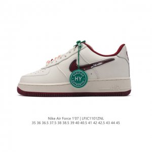 公司级 附赠送logo清洁刷 AF1耐克 Nike Air Force 1 ‘07 Low 空军一号 厚底增高百搭休闲运动板鞋 原楦头原纸板 打造纯正空军版型，
