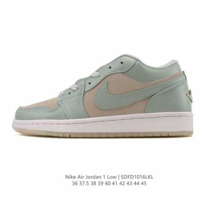 耐克 乔丹Air Jordan 1 Low Aj1 乔1 乔丹1代Aj1 低帮复古文化休闲运动篮球鞋。该鞋款从 1985 年元年款汲取设计灵感，焕新演绎简约经典 - 点击图像关闭