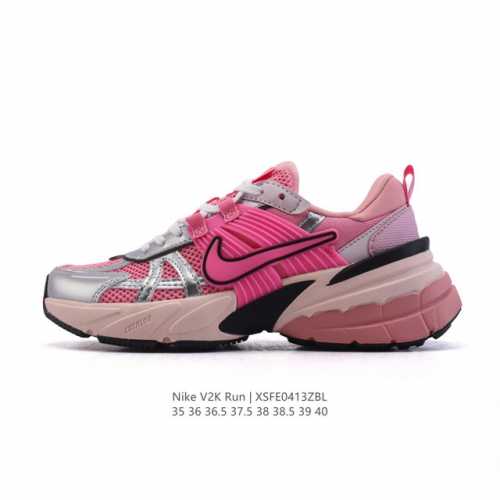 公司级 Nike 耐克 V2K Run 减震防滑 复古低帮运动跑步鞋 超火复古跑鞋，采用太空革组合呼吸网眼布鞋面材质，搭载正确4层组合底模，嵌入Tpu加固稳定模