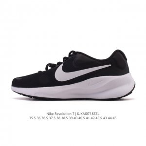 耐克 Nike Revolution 7 Wide 公路跑步鞋 宽版 厚底增高老爹鞋透气网面运动鞋。采用柔软缓震设计，具有出色支撑力，为你开启跑步新境界。这款公
